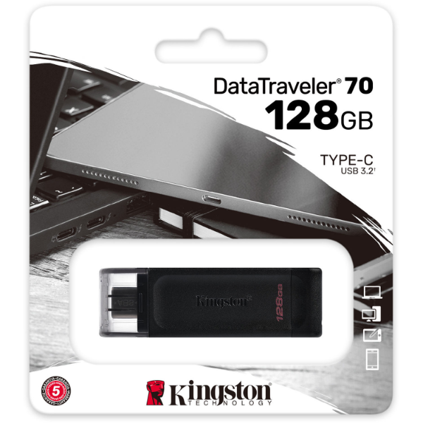 Kingston DataTraveler 70 128GB USB-C Flash ... | Klikk Malta