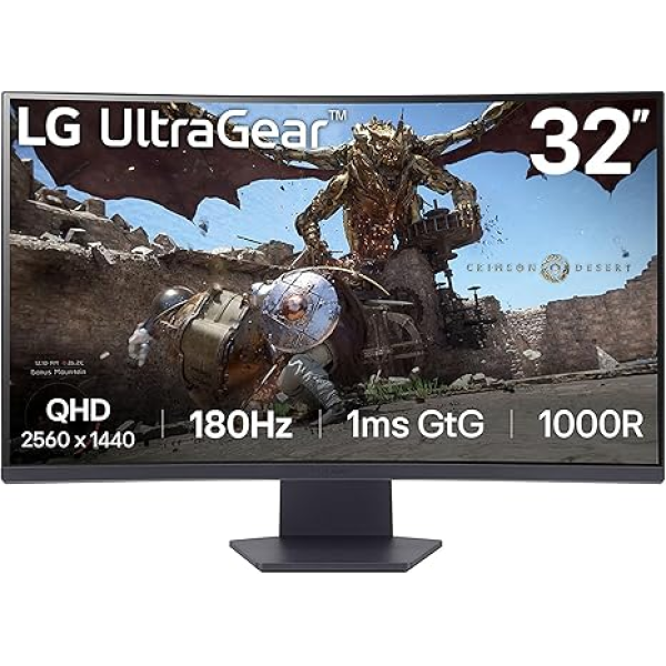 LG UltraGear 32GS60QC 32 inch QHD 180Hz 1ms... | Klikk Malta
