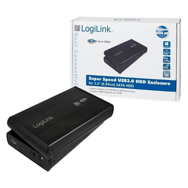 LogiLink 3.5 inch SATA HDD USB 3.0 Enclosur... | Klikk Malta