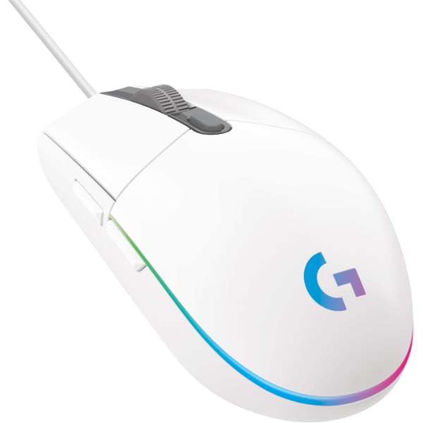 Logitech G203 Lightsync Gaming Mouse White | Klikk Malta