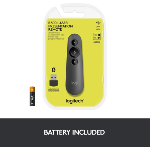 Logitech R500s Wireless Laser Presenter | Klikk Malta
