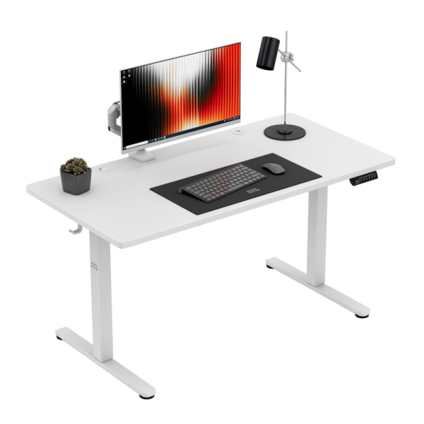 Mark Adler Leader 140cm Electric Desk White | Klikk Malta