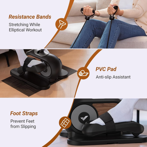 Merach MR-E32B1 Mini Elliptical Trainer Black | Klikk Malta