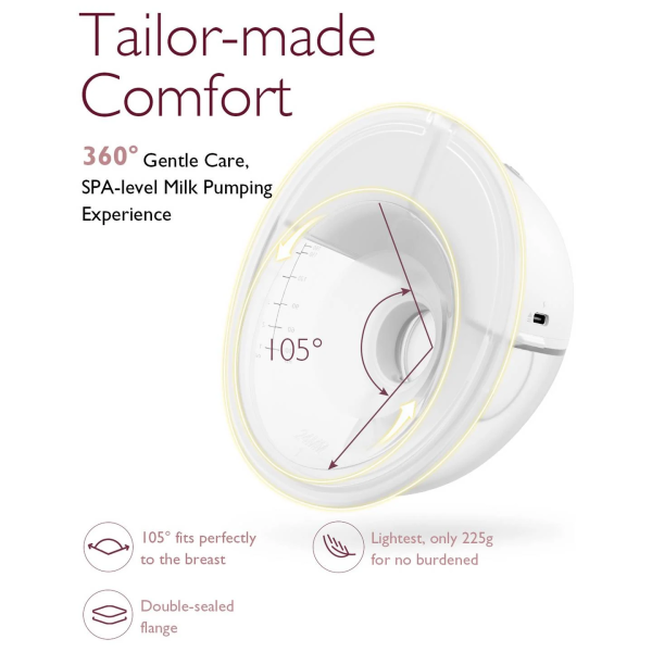 Momcozy M5 Double Breast Pump 160ml Grey | Klikk Malta