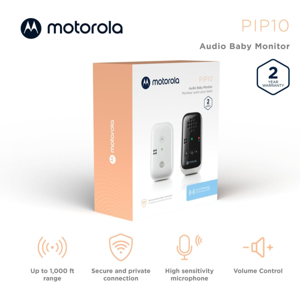 Motorola PIP10 Portable Audio Baby Monitor | Klikk Malta