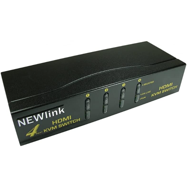 NEWlink 4 Port HDMI USB KVM Switch | Klikk Malta