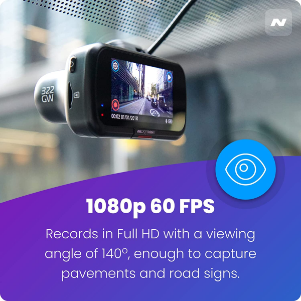 Nextbase 322GW Full HD 140° GPS Front Dash ... | Klikk Malta