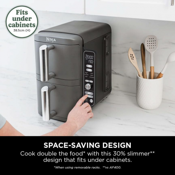 Ninja Double Stack XL SL400 2-Drawer Air Fryer | Klikk Malta