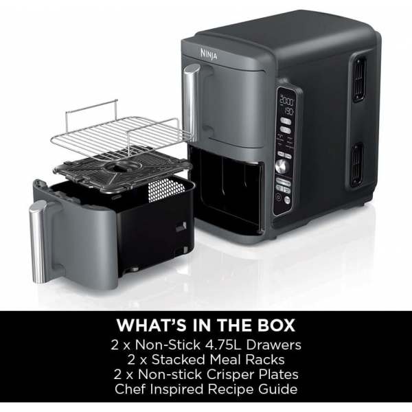 Ninja Double Stack XL SL400 2-Drawer Air Fryer | Klikk Malta