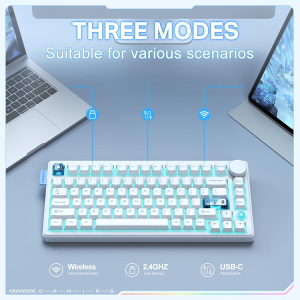 Onikuma MT706 RGB Backlit Wireless Keyboard... | Klikk Malta