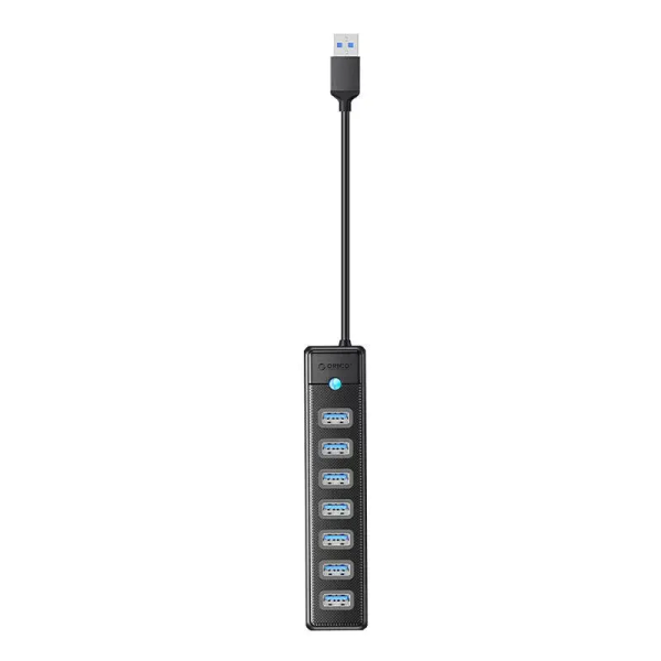 Orico PW7U USB to 7x USB 3.0 Hub Adapter Black | Klikk Malta