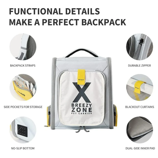 PETKIT Breezy X Zone Pet Carrier Grey | Klikk Malta