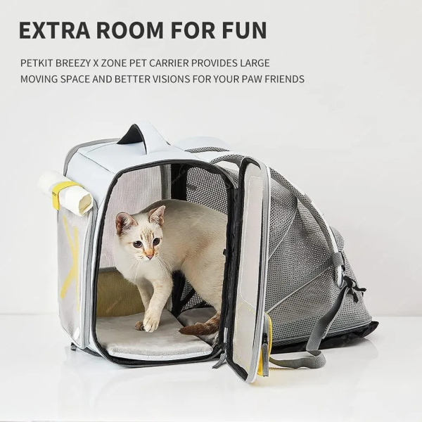 PETKIT Breezy X Zone Pet Carrier Grey | Klikk Malta