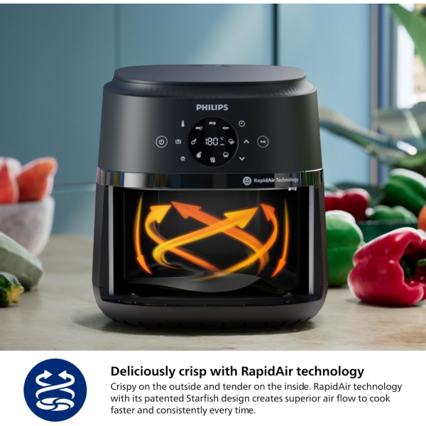 Philips 2000 Series Air Fryer 6.2L Black wi... | Klikk Malta