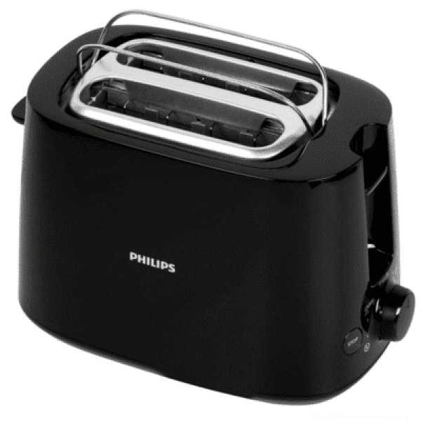 Philips Daily Collection 900w Toaster Black | Klikk Malta