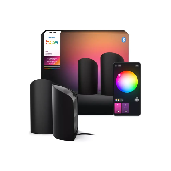 Philips Hue Play wall washer 2-pack UK Black | Klikk Malta