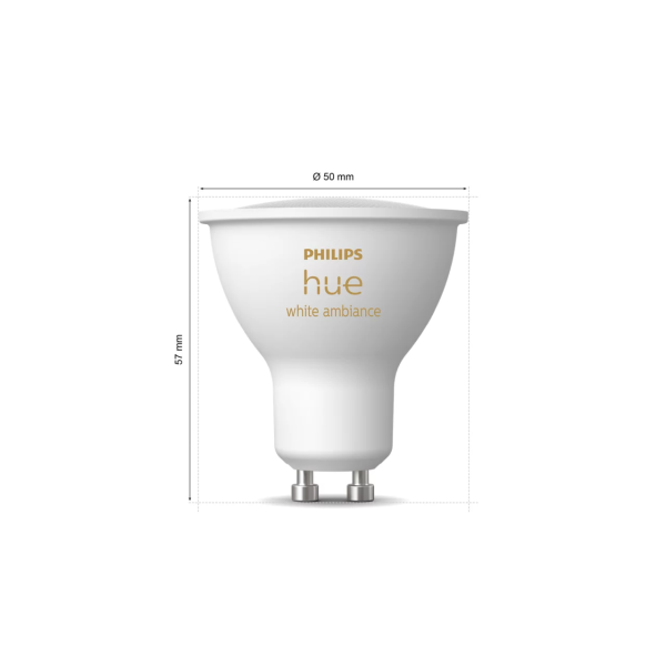 Philips Hue White Ambiance 4.2W GU10 1P | Klikk Malta