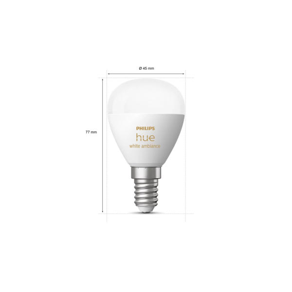 Philips Hue White Ambiance 5.1W Luster E14 1P | Klikk Malta