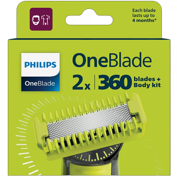 Philips OneBlade Replaceable 360 Blade Refi... | Klikk Malta