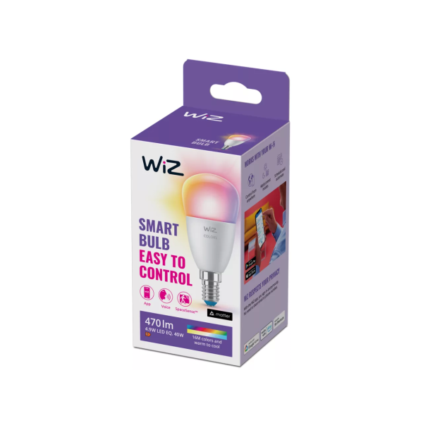 Philips WiZ P45 40W E14 RGB Smart Bulb 1-pack | Klikk Malta