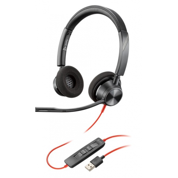 Poly Blackwire C3320 USB-A Stereo Headset | Klikk Malta