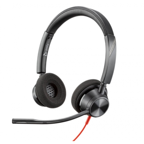 Poly Blackwire C3320 USB-A Stereo Headset | Klikk Malta