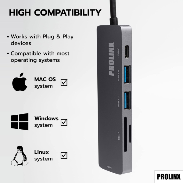 Prolinx USB-C Hub (USB-C 2xUSB-A) | Klikk Malta