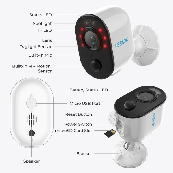 Reolink Argus B310 3MP Outdoor Solar & Batt... | Klikk Malta