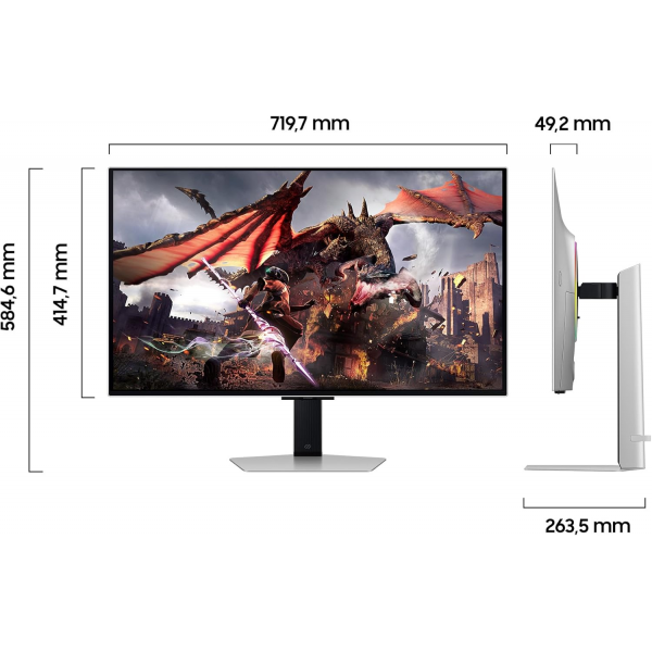 Samsung Odyssey OLED 32 inch UHD 240Hz LED ... | Klikk Malta