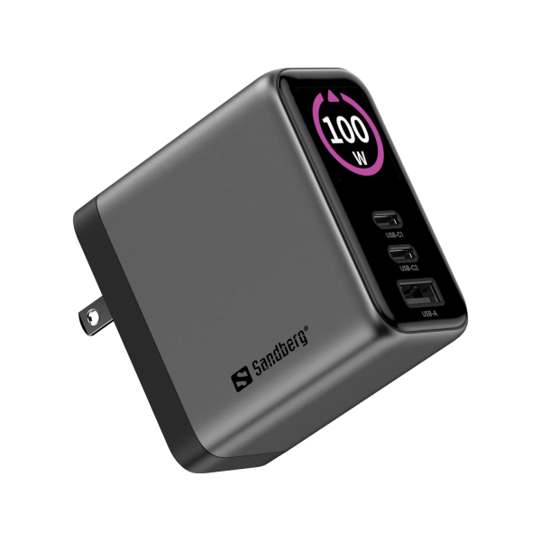 Sandberg 100W Travel PD Wall Charger with D... | Klikk Malta