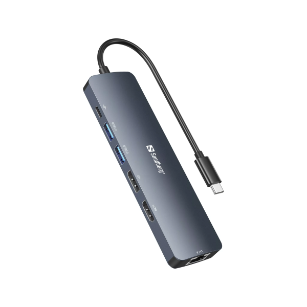 Sandberg USB-C 8K Display Dock (DP, HDMI, U... | Klikk Malta
