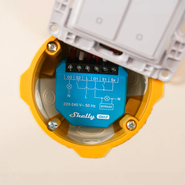 Shelly 2L Gen3 2-channel Lighting Smart Switch | Klikk Malta