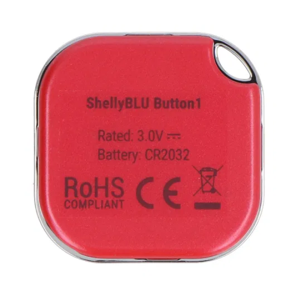 Shelly BLU Smart Button 1 Red | Klikk Malta