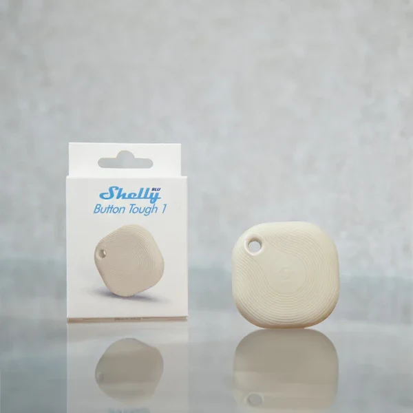 Shelly BLU Smart Button Tough 1 Ivory | Klikk Malta