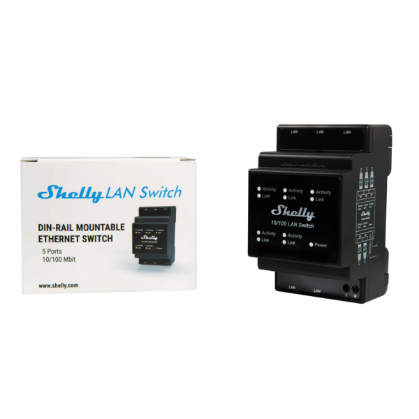 Shelly LAN Switch 5-channel DIN Smart LAN S... | Klikk Malta