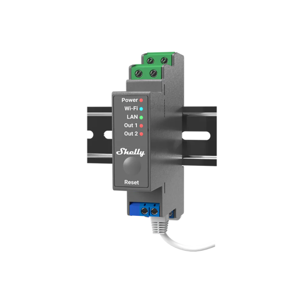 Shelly Pro 2 2-channel DIN Smart Switch | Klikk Malta