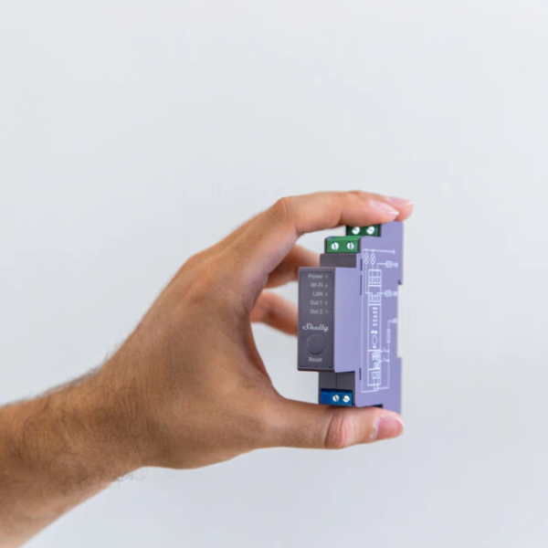 Shelly Pro 2 2-channel DIN Smart Switch | Klikk Malta