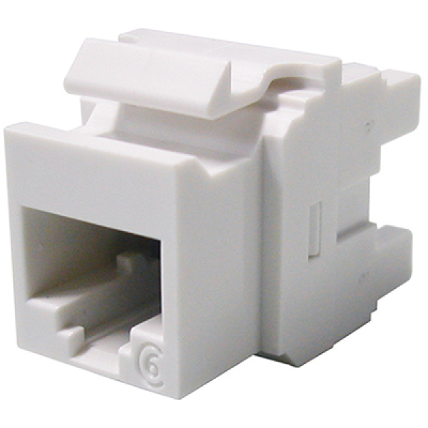Simante Cat6a Keystone Jack 180° 110&Krone IDC | Klikk Malta