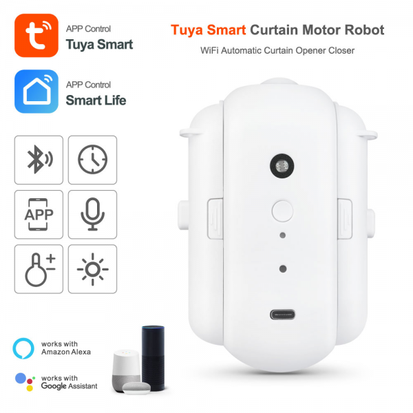 Tuya Smart Curtain Motor Track Curtains Sin... | Klikk Malta