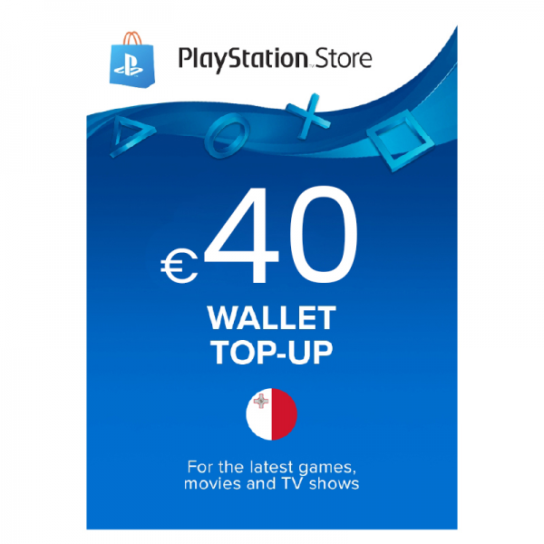 Sony PlayStation EUR €40 PSN Wallet Top Up ... | Klikk Malta