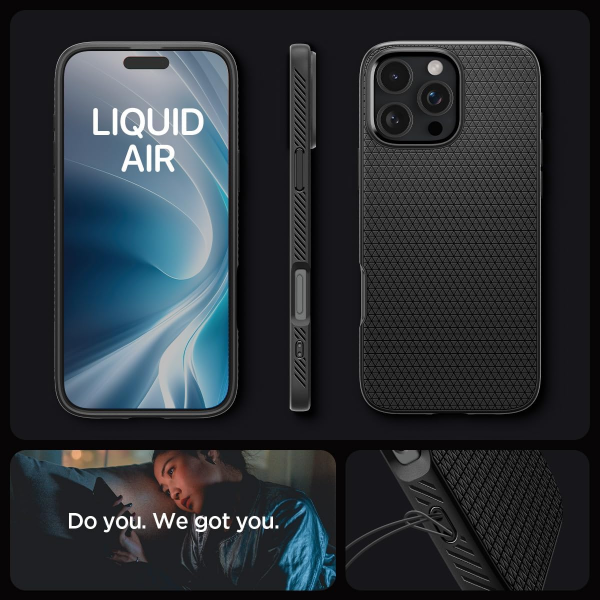 Spigen Liquid Air Matte Black Back Case for... | Klikk Malta