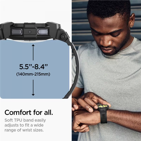 Spigen Rugged Armor Pro Black Case and Band... | Klikk Malta