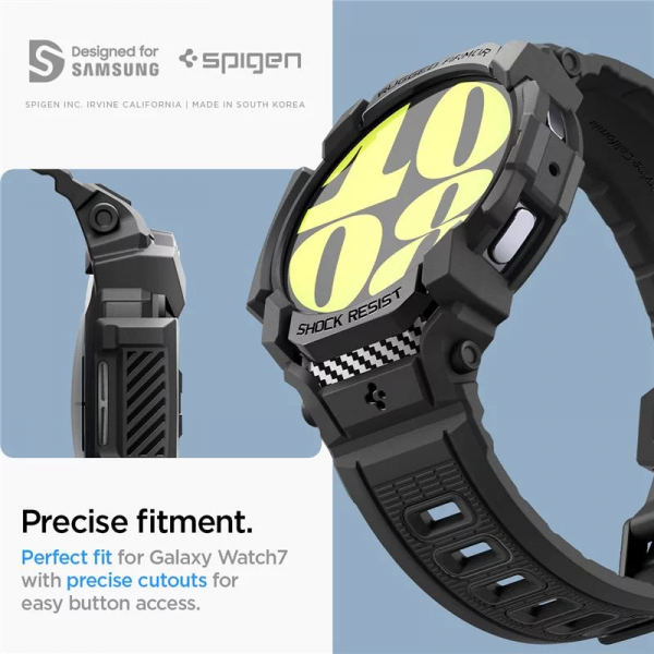 Spigen Rugged Armor Pro Black Case and Band... | Klikk Malta