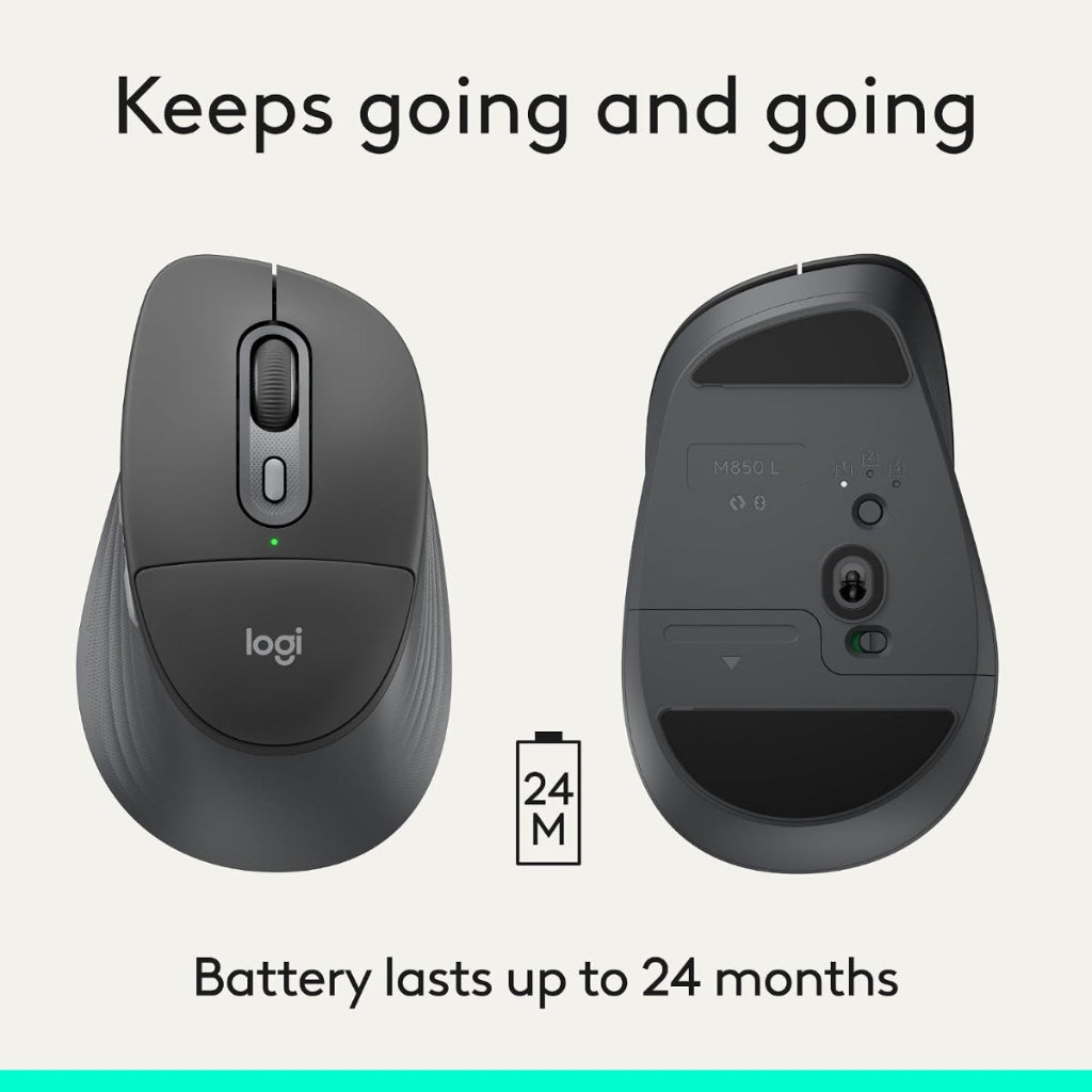Logitech M850 L Signature Comfort Plus Wireless Mouse