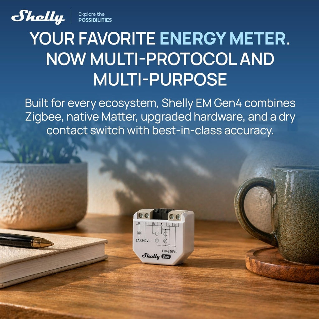 Shelly EM Gen4 (1x50A CT Included)