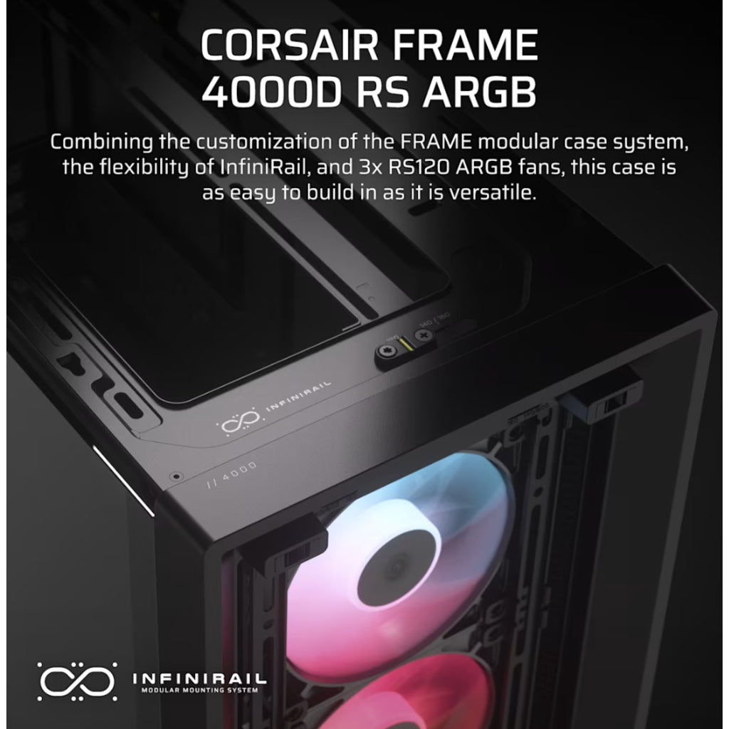 Corsair 4000D RS ARGB Black Computer Case