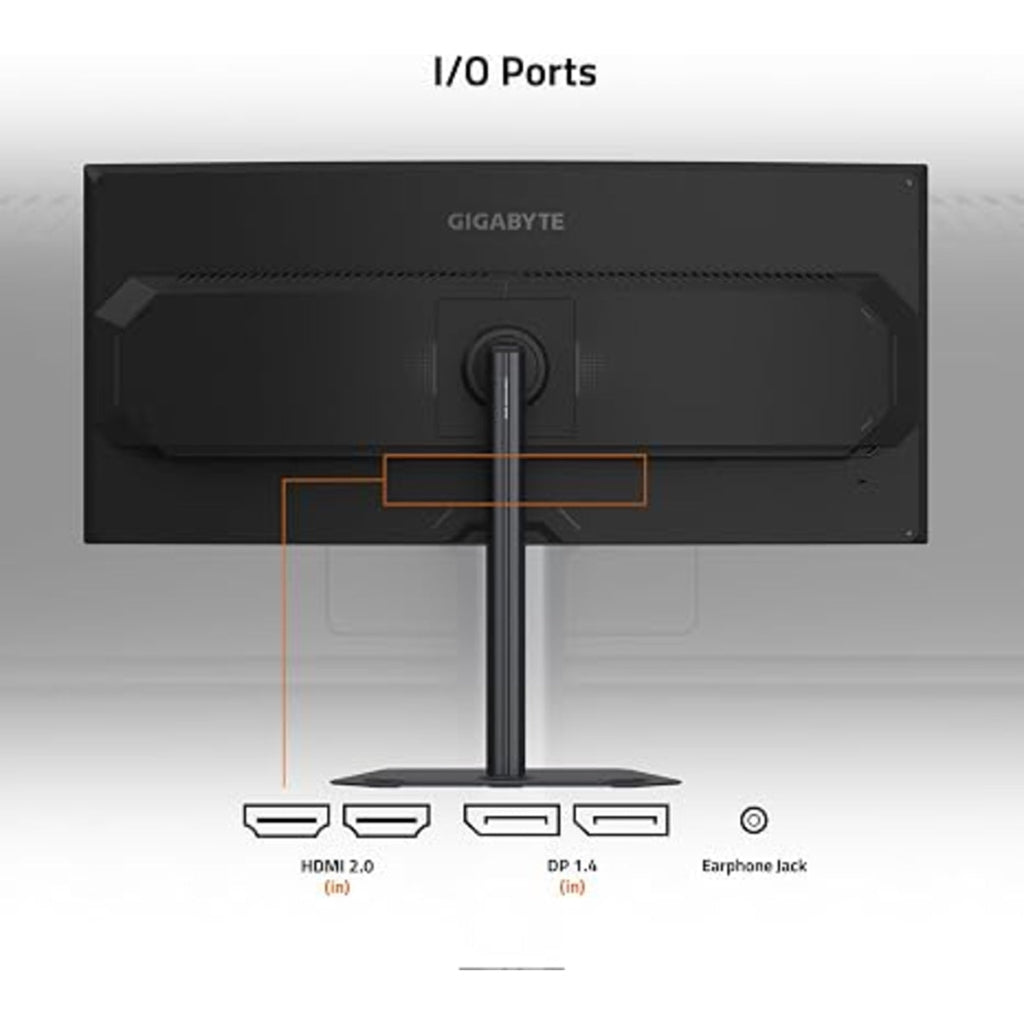 Gigabyte G34WQC2 EK 34'' WQHD 200Hz 1ms LED Gaming Monitor