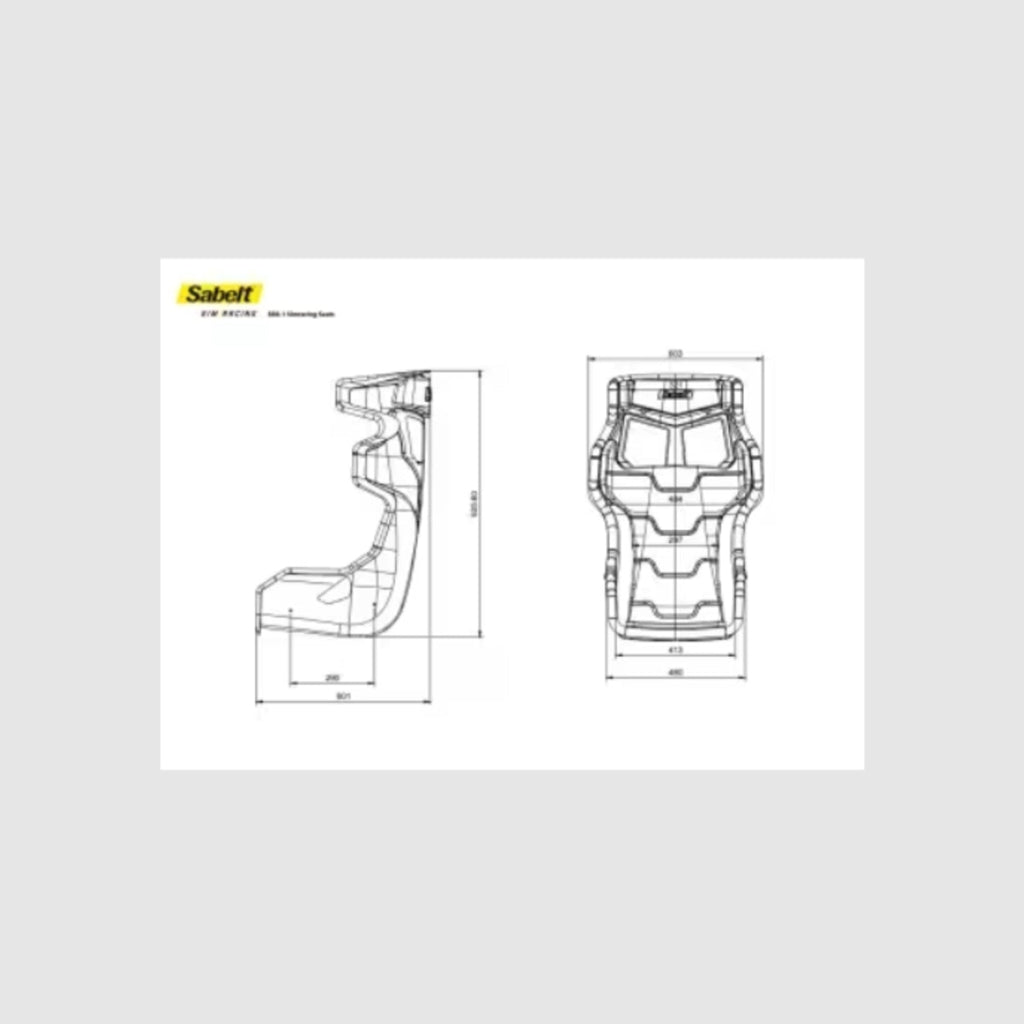 Sabelt SRX-1 Seat Deep Black