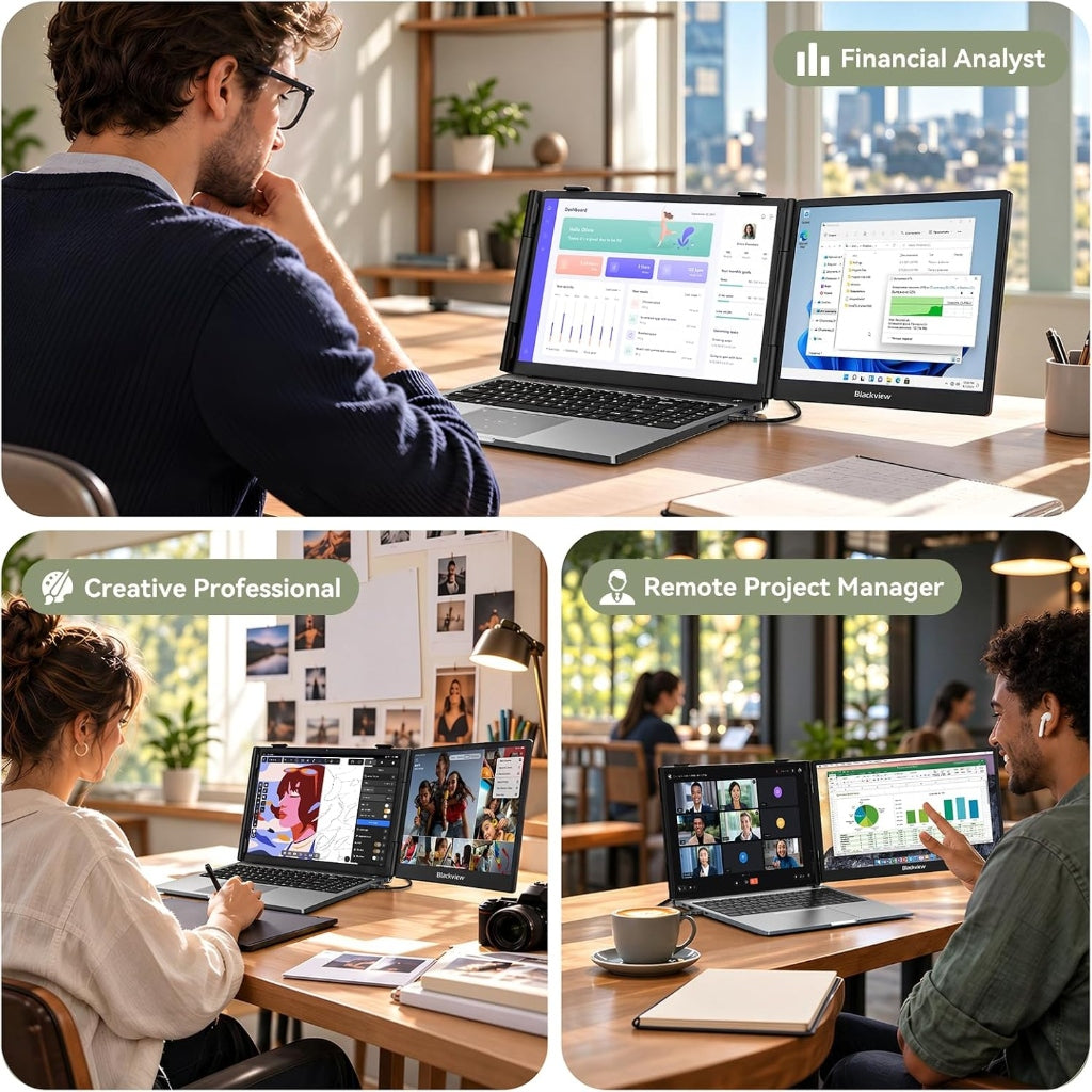 Blackview DCM5 Dual 14" Monitor Extender FHD