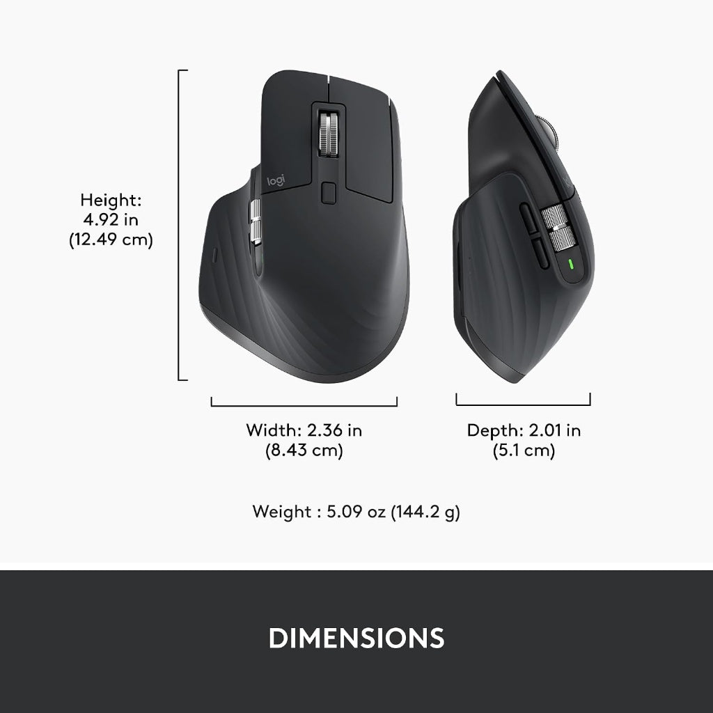 Logitech MX Master 3S Bluetooth Edition Mouse Graphite